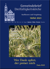 Gemeindebrief der Dreifaltigkeitskirche Herbst 2023