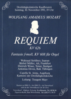 Mozart Requiem 1991