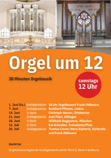 Orgel um 12 - samstags