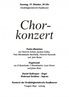 Chorkonzert 2003