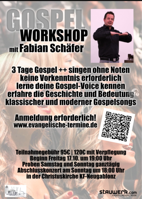 Plakat Gospelworkshop 